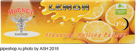    HORNET FLAVORED ROLLING PAPERS 78 mm LEMON,  50 