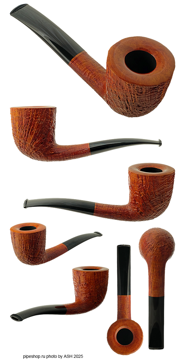   PS Studio TAN SANDBLAST OVAL SHANK BENT DUBLIN