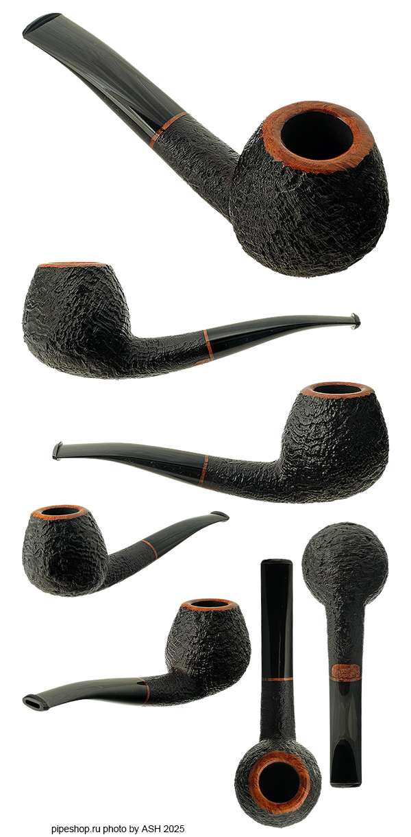  PS Studio SANDBLAST OVAL SHANK BENT BRANDY
