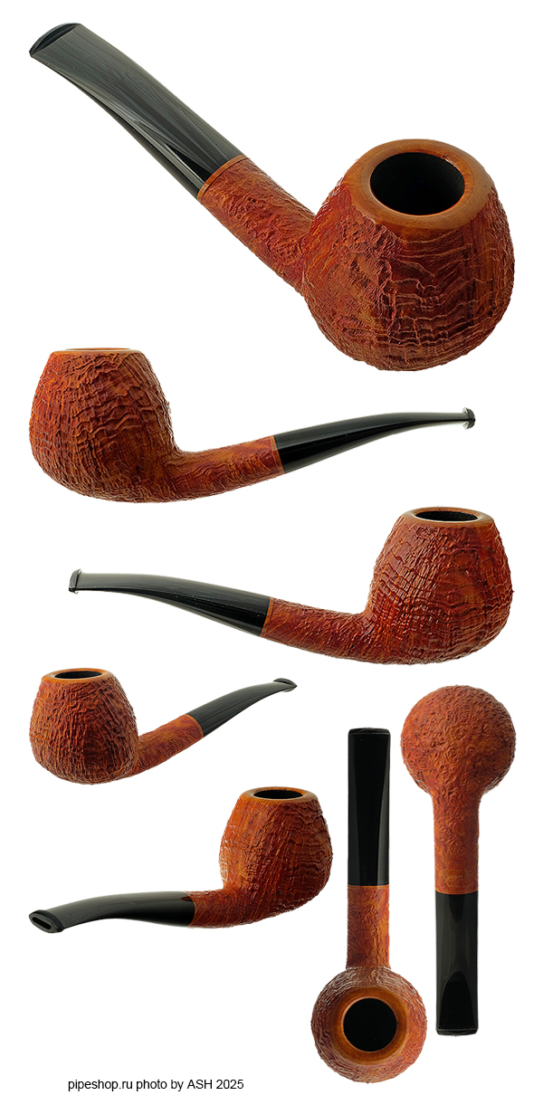   PS Studio TAN SANDBLAST OVAL SHANK BENT BRANDY