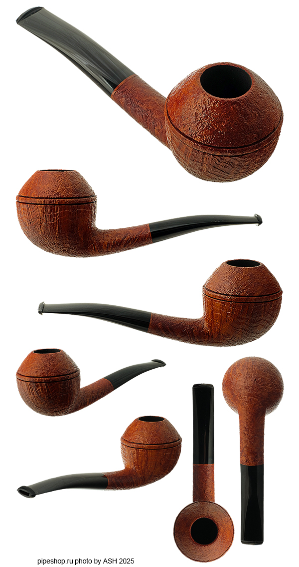   PS Studio TAN SANDBLAST OVAL SHANK BENT RHODESIAN