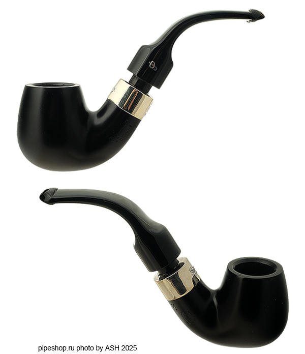   PETERSON DELUXE SYSTEM EBONY SMOOTH BENT BRANDY 20s P/Lip ESTATE NEW UNSMOKED