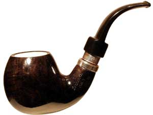   LORENZETTI Black silver ring with meerschaum 62