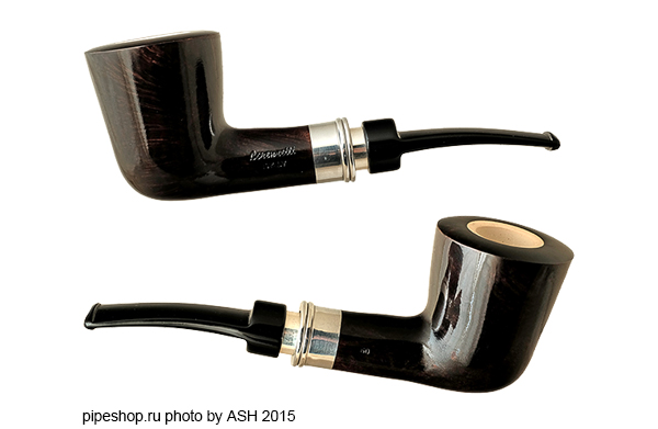   LORENZETTI Black silver ring with meerschaum 60